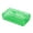 Green, variant on Large capacity plastic transparent pencil case, stylish office supplies storage box with snap-on lid, stackable design, sturdy and durable, can store pens, pencils, markers, scissors, etc