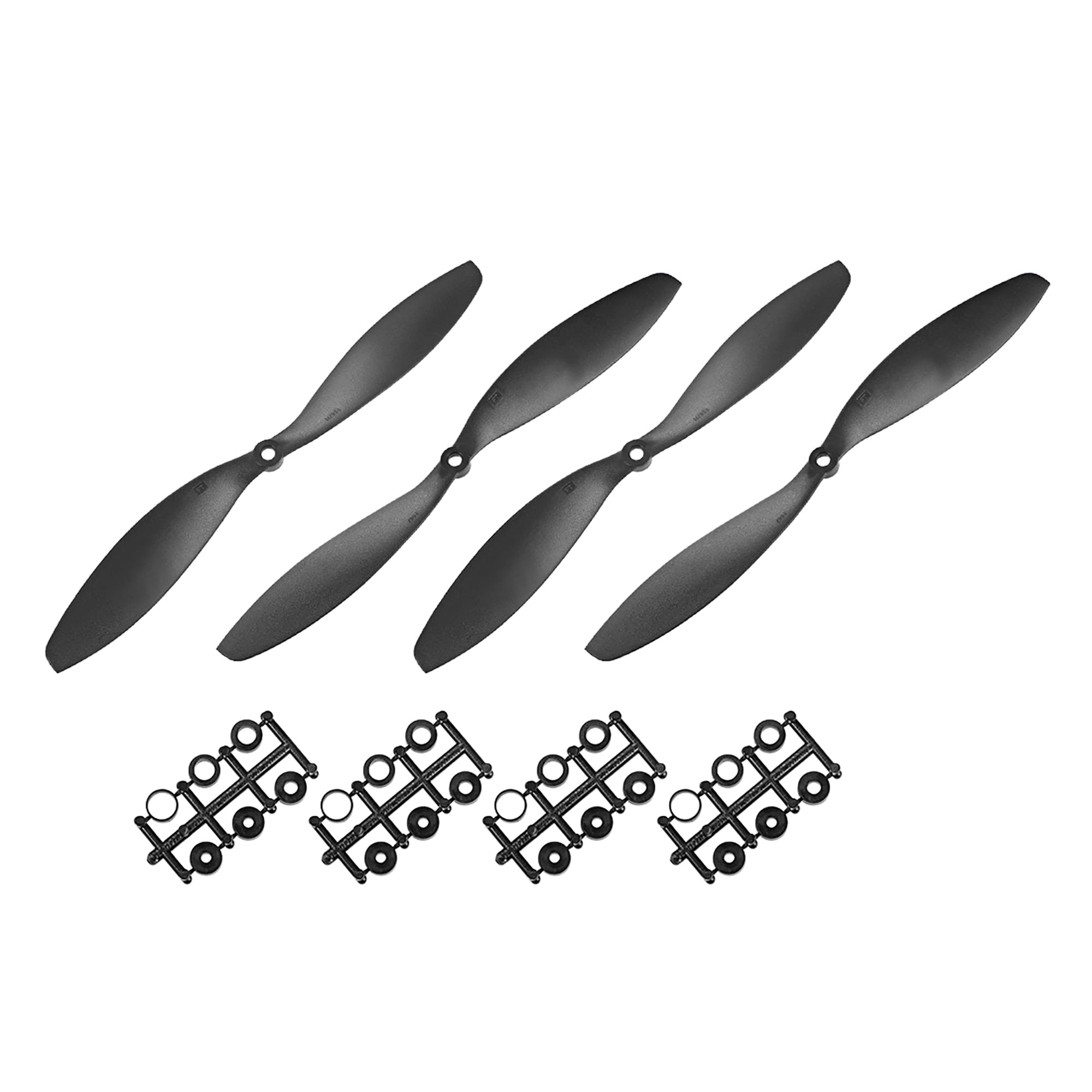 Details about   RC Propellers CW 1147 11"x4.7" 2-Vane Airplane Toy Black 4 Pairs w Adapters 