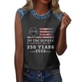 thumbnail image 6 of Hearthz 1776-2026 Freedom 250th Anniversary Shirt Raglan Sleeveless Womens Tank Tops We the People Patriotic Vest American Flag Women's 250th Anniversary Print Shirt, 6 of 7