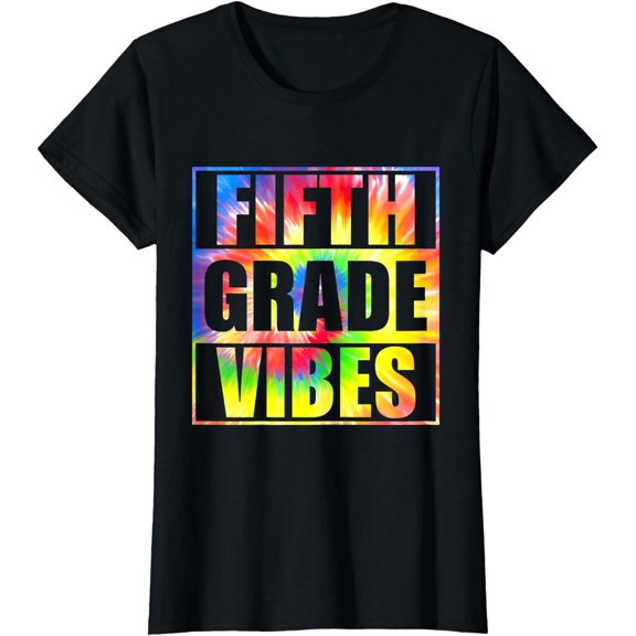 Fifth Grade Vibes Back To School Retro 5th Grade Teacher T-Shirt