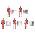 thumbnail image 1 of 1 Juego Robot Multiarticulado Maniquí 3D 13 Figura Acción ( ) Rojo, 1 of 4