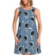 thumbnail image 1 of Disketp Astronaut para Vestido sin Mangas para Mujeres, Vestidos de Verano para Mujeres, Casual y Holgado para la Playa, 1 of 7