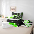thumbnail image 5 of Manfei 3D Soccer Kids Twin Bedding Sets 7-Piece, Cartoon Football Sport Bedding Comforter Set, Vintage US Flag Reversible Sheet Sets, Lightweight Room Decor, 5 of 7