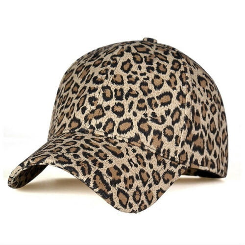 Men Women Leopard Print Baseball Cap 