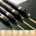 thumbnail image 3 of Marcadores Cromados Metálicos SigWong 4Pcs Oro Impermeables, 3 of 7