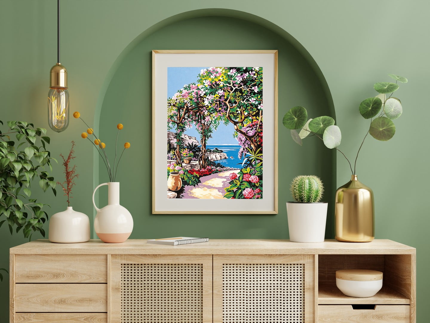 Needlepoint canvas for halfstitch without yarn Canvas Cote D'Azur SE929.271 Seg De Paris Printed Tapestry Canvas