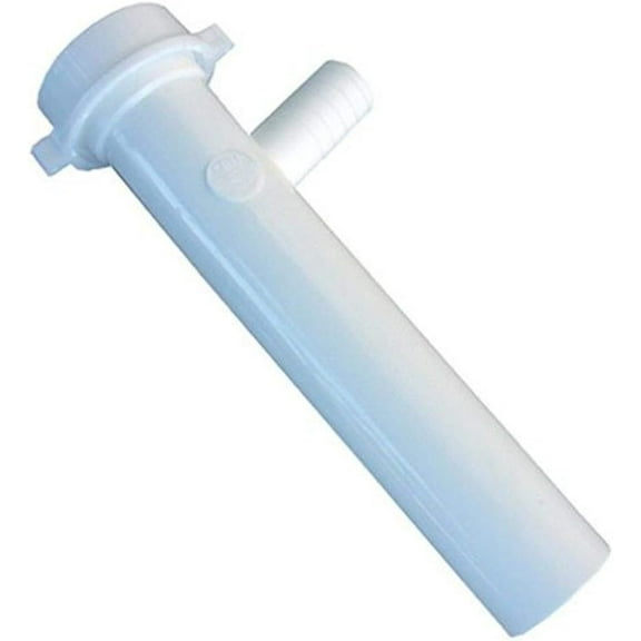 Lasco Fittings Slip Joint With Branch Tailpiece - 1-1/2 In x 8 In, White, 7/8 In Outlet