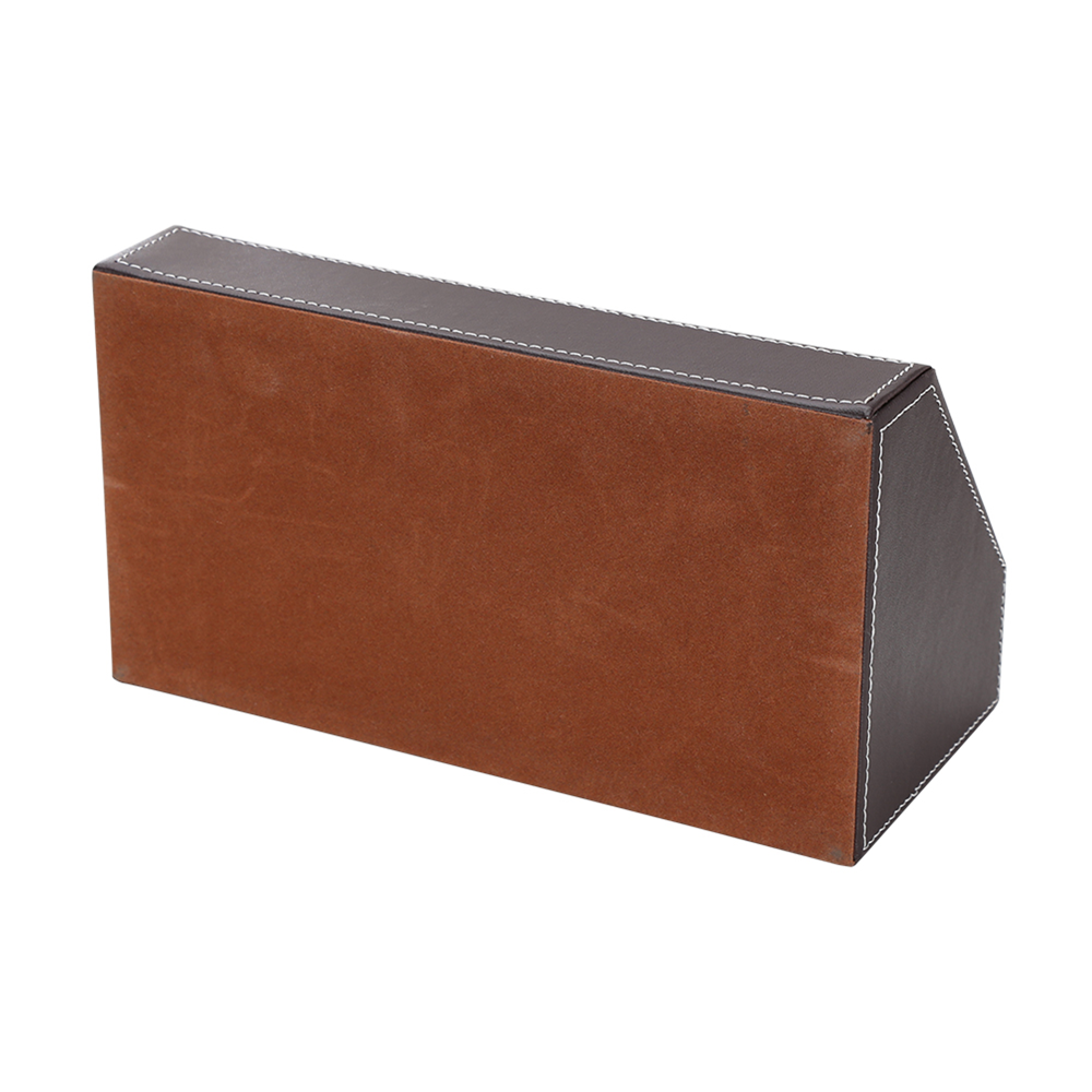 KINGFOM Desktop Organizer, Multi-Function Desk Organizer Office Supplies Storage Box Pen Holder Pen Organizer Business Card Holder Remote Holder Brown