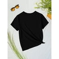 thumbnail image 2 of A Cute Capybara Print Short-Sleeve T-Shirt for Girls, Featuring a Casual And Comfortable Round Neck Design, Perfect for Spring And Summer, Suitable for Outdoor Activities., 2 of 3