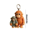thumbnail image 3 of Punch Monkey Orangutan Keychain – Cute Hanging Key Ring Decoration for Bags Backpacks Keys, Mini Monkey Charm Gift for Women Men Kids, 3 of 6