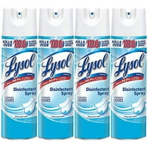 Lysol Disinfectant Spray, Sanitizing And Antibacterial Spray, For Disinfecting And Deodorizing, Crisp Linen, 19 Fl Oz (Pack Of 4)