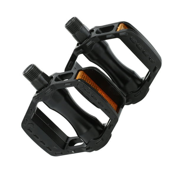 Unique Bargains Cycling Bike Pedals, 9/16" Spindle Aluminum Alloy Bicycle Pedals Black for Road Mountain BMX MTB Bike