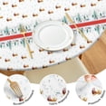 thumbnail image 4 of Christmas Tree and Bird Pattern Round Fitted Tablecloth with Elastic Edge,Dining Table Cover Waterproof,Outdoor Round Tablecloth for Camping,Dining,Indoor and Outdoor, 4 of 7