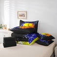 thumbnail image 6 of Homewish Boys Ball Game 7pcs Bedding Comforter Set,Tennis Sport Theme Queen Bedding Sets,Yellow Orange Black Queen Sheet Sets For Boys Kids,Breathable Home Decor Reversible, 6 of 8
