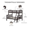 thumbnail image 3 of DHP Brady Twin over Full Wood Bunk Bed Frame, 3 of 8