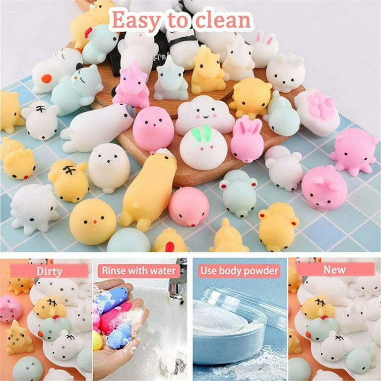 40 Pcs Mochi Squishies, Kawaii Squishy Toys for Party Favors, Animal  Squishies Stress Relief Toys for Boys & Girls Birthday Gifts, Classroom  Prize 