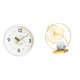 thumbnail image 1 of Reloj de pared,Reloj de pared decorativo,moderno y elegante.,Reloj de pared redondo silencioso y sin tictac,regalo,Estatua de hoja,Estatua de hoja para decoración del hogar,manualidades y, 1 of 8