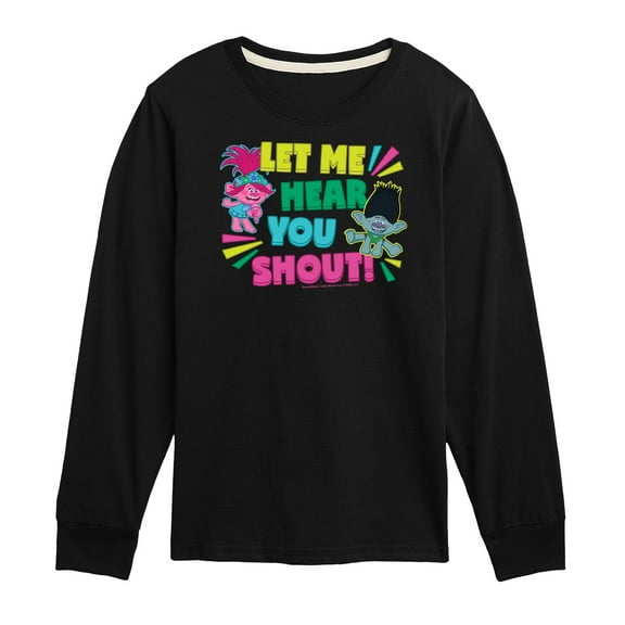 Trolls - Let Me Hear You Shout Poppy and Branch - Toddler & Youth Long Sleeve Graphic T-Shirt