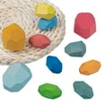 thumbnail image 5 of TheFound Blocs d'Équilibre, Jouet en Bois Naturel, Pierres Colorées Jeu de Roche, 5 of 5