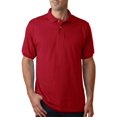 thumbnail image 2 of Hanes Cotton-Blend Men`s Jersey Polo, XL, Deep Red, 2 of 7
