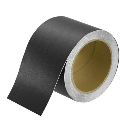Uxcell 3" x 39ft Mirror Border Peel and Stick Wood Grain Tape, Black