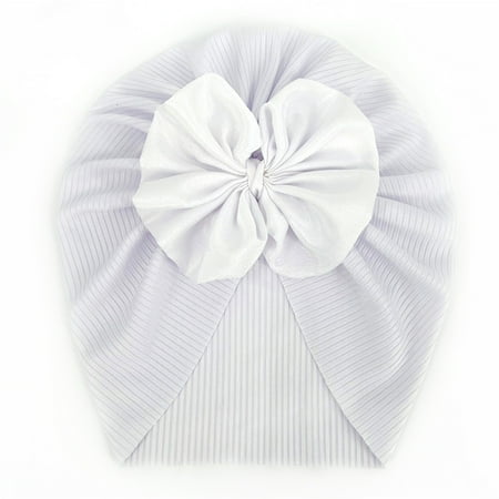 

ãTOTOãBaby Hats Caps Toddler Baby Boys Girls Cap Beanie Bowknot Ribbed Elastics Turban Hat