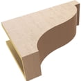 thumbnail image 6 of 6"W x 18"D x 12"H Classic Garner Rough Cedar Woodgrain TimberThane Corbel, Primed Tan, 6 of 6