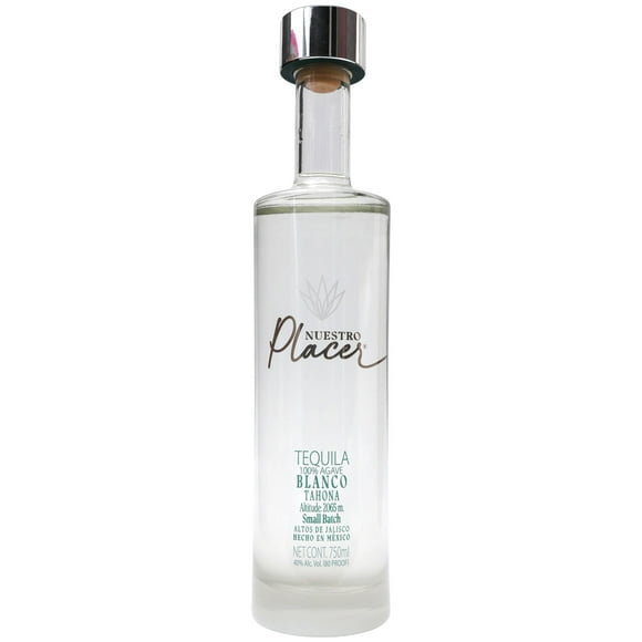 Tequila Nuestro Placer Blanco Tahona 750 Ml Nuestro Placer Tequila, Blanco