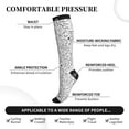 thumbnail image 3 of Bixox Black White Music Print Compression Socks,Compression Socks Women & Men Circulation for Medical,Running,Athletic, 3 of 7