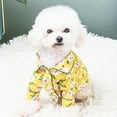 thumbnail image 6 of Spring Summer Flower Printing Breathable Two-legged Dog Puppy Pajamas Pet Cloth, 6 of 7