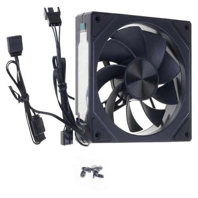 PC Case Fan ARGB Reverse/Forward Type Cooling Fan 12cm CPU Fan with Mirror Light Effect White