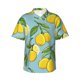 thumbnail image 1 of Balery Lemon Camisas hawaianas de manga corta para hombre, camisas playeras de corte holgado, camisas de vacaciones con botones,X-Large, 1 of 7