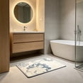 thumbnail image 5 of Gaecuw Linen Bathroom Mat, Non SKID Absorbent Floor Mat, Quick Drying Entrance Rug for Bedroom and Hallway, 23.6x15.7 Inch, D, 5 of 6