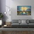 thumbnail image 4 of Epic Graffiti 'Paris France Fontaines de Chaillot and Eiffel Tower seen from the Place du Trocadero' by Pedro Gavidia, Canvas Wall Art, 60"x40", 4 of 8