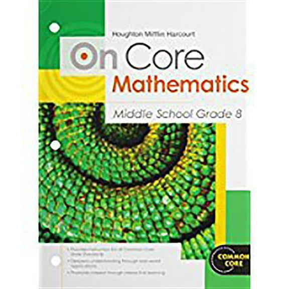 Houghton Mifflin Harcourt on Core Mathem Student Worktext Grade 8 2012, (Paperback)