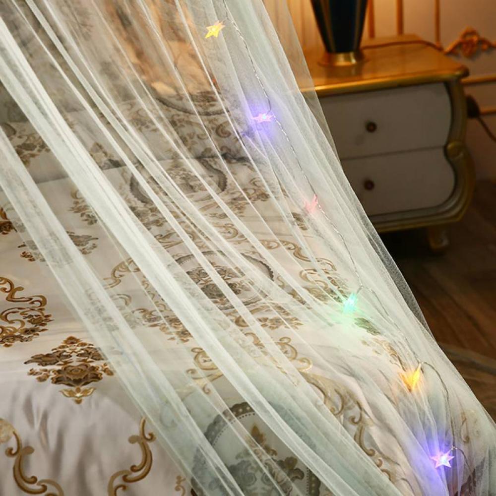 Mosquito Net,Canopy Mosquito Net,Double Bed Mosquito,Dome Bed Curtain,Bed Tent,Princess Mosquito Net,for Twin Full Queen King Size Bed(Without LED String Lights) - image 5 of 7