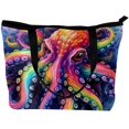 thumbnail image 2 of Octopus Canvas Leather Mix Hand Bag, Twill Sponge Jeanette Lined, 30x10.5x39cm Dimensions, 2 of 5
