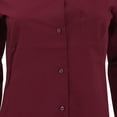 thumbnail image 3 of Kariban Womens Long Sleeve Mandarin Collar Shirt, 3 of 4