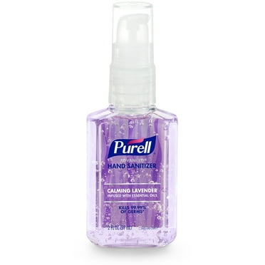Purell Advanced Hand Sanitizer Calming Lavender Gel, Infused w/ Essential Oils, 2 oz Pump Bottle (Adult)