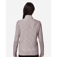 thumbnail image 3 of North End NE415W Women's Eclipse Jacquard Quarter-Zip Pullover-Burgundy Heather-XS, 3 of 6