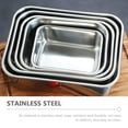 thumbnail image 2 of HEATSHAKING Bbq Plate Stainless Steel Sushi 1Pack 5.11X3.93X1.97in, 2 of 8