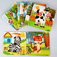 thumbnail image 1 of Juego de rompecabezas de madera para educación temprana, rompecabezas cognitivo de tráfico de animales educativos para niños, 1 of 5
