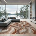 thumbnail image 2 of ODIKA 8'x10' Washable Area Rug Durable, Non-Slip Large Para Blended Brushwork Contemporary Alfombras Salas Modernas for Living Room, Under Sectional, Family, 2 of 7
