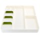 thumbnail image 3 of Soporte Para Utensilios Para Cajones, Bandeja Para Cubiertos, PP De Grado Alimenticio Para Baño De Cocina YLSHRF Blanco, 3 of 8