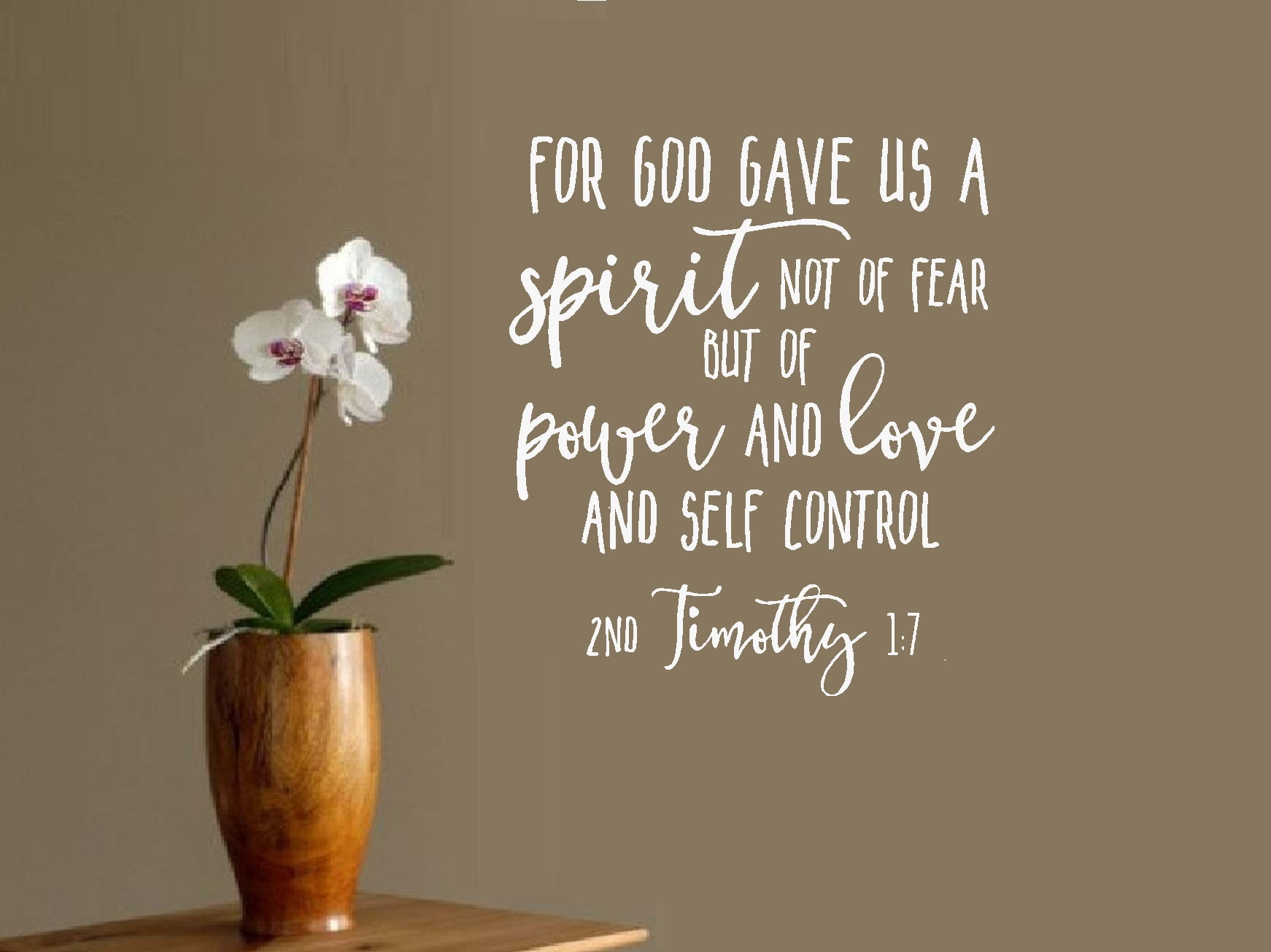 god gave us a spirit of
