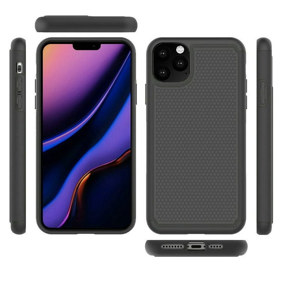 GSA Ball Textured Hybrid Grip Case for iPhone 11 PRO (5.8") Black