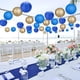 thumbnail image 5 of Faroles de papel Zilue para decoración de fiesta, azul y dorado, 15 unidades, 5 of 7