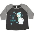 thumbnail image 3 of Inktastic Let It Snow Snowman Women's Plus Size T-Shirt, 3 of 5
