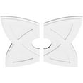thumbnail image 2 of 28"OD x 6"ID x 10 1/2"C x 1"P Cosmo Architectural Grade PVC Contemporary Ceiling Medallion, Two Piece, 2 of 4