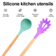 thumbnail image 3 of Juego de utensilios de cocina de silicona de 2 piezas, utensilios de cocina de madera fáciles de limpiar, utensilios de cocina antiadherentes, 3 of 5